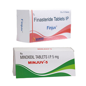 핀주브 + 민주브 (피나스테리드 + 미녹시딜 Finasteride + Minoxidil 1mg 5mg)