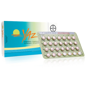 야즈 ( 드로스피레논 + 에치닐에스트라디올 Drospirenone + Ethinyl Estradiol 3mg 0.03mg )