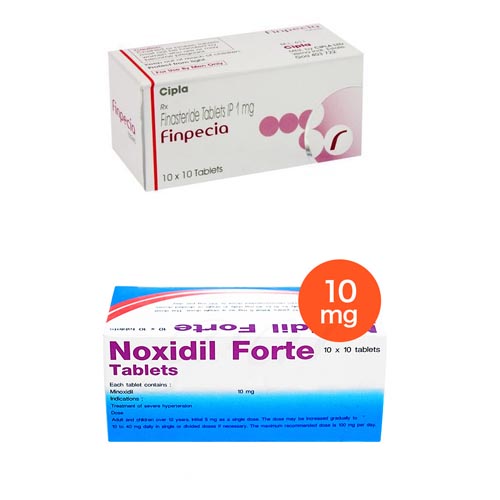 핀페시아 300정 + 녹시딜 10 300정 (피나스테리드 Finasteride 1mg + 미녹시딜 Minoxidil 10mg)