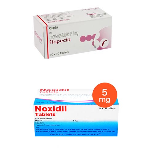 핀페시아 300정 + 녹시딜 5mg 300정 (피나스테리드 Finasteride 1mg + 미녹시딜 Minoxidil 5mg)