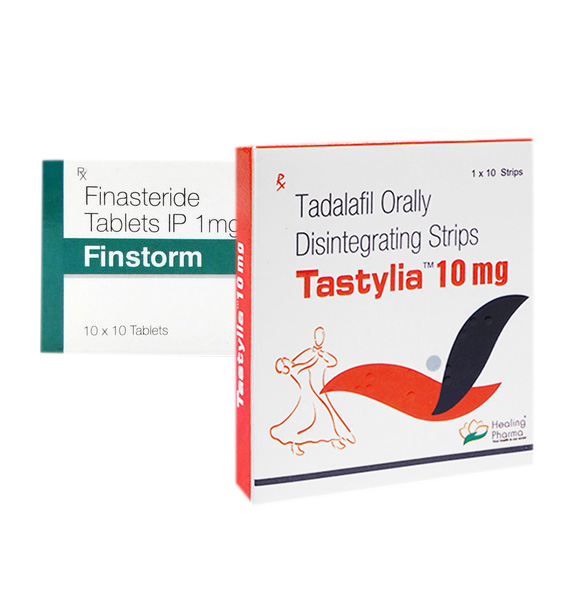 핀스톰 + 타스틸리아 10 ( 피나스테리드 Finasteride 1mg ) + ( 타다라필 tadalafill 10mg )
