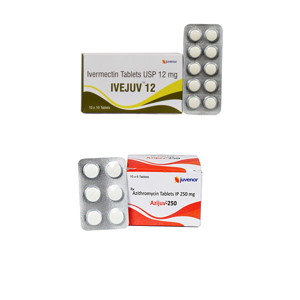 이베주브 + 아지주브 ( 이버멕틴 + 아지트로마이신 12mg 250mg )