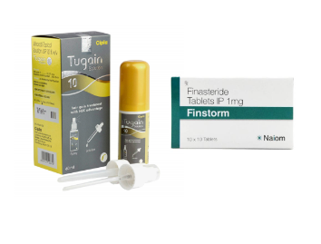 핀스톰 + 투게인 10 % ( 피나스테리드 1mg  + 미녹시딜 10mg Finasteride 1mg + Minoxidil 10mg )