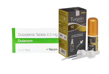 두타놈 + 투게인 10% (두타스테리드 Dutasteride 0.5mg + 미녹시딜 Minoxidil 5%)