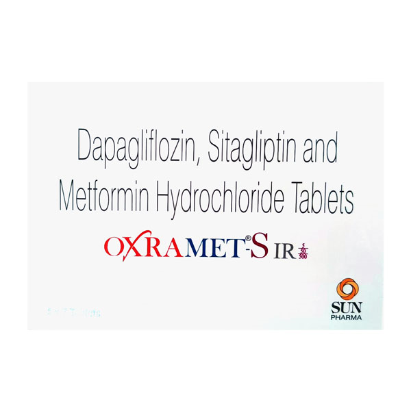 옥스라메트 S IR 5/50/1000mg (다파글리플로진 Dapagliflozin 5mg + 시타글립틴 Sitagliptin 50mg + 메트포르민 Metformin 1000mg)